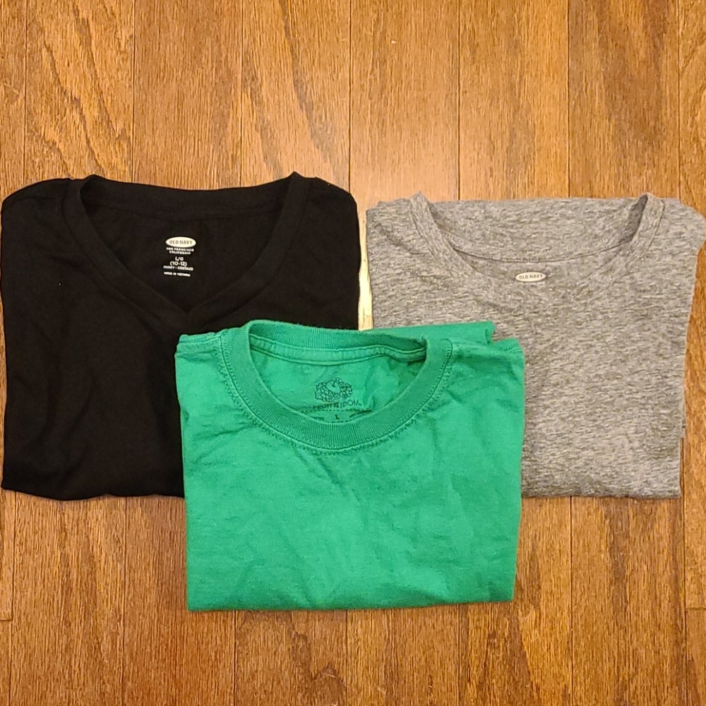 Solid short sleeve tees